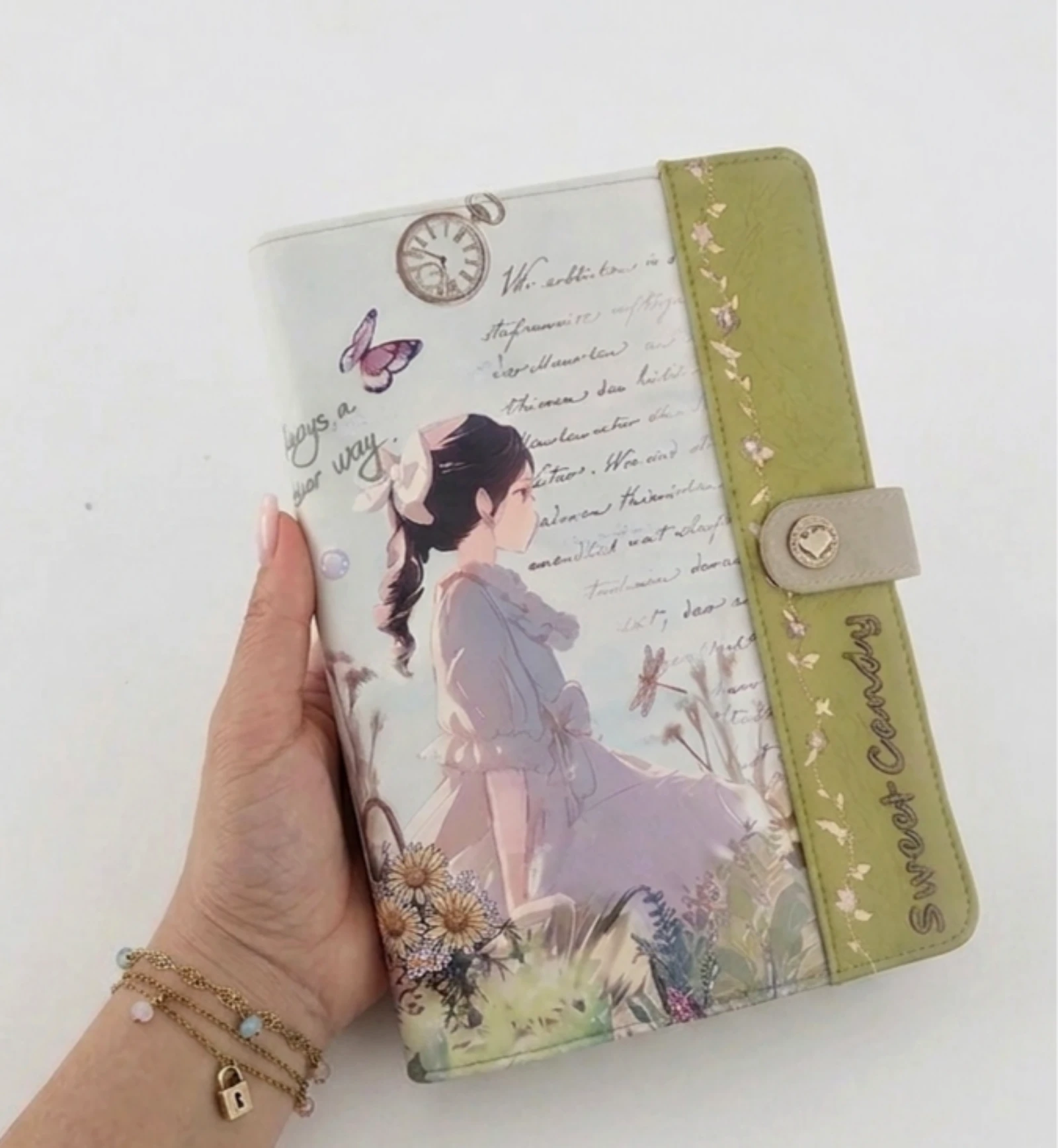 Cuaderno libreta agenda Sweet Candy verde